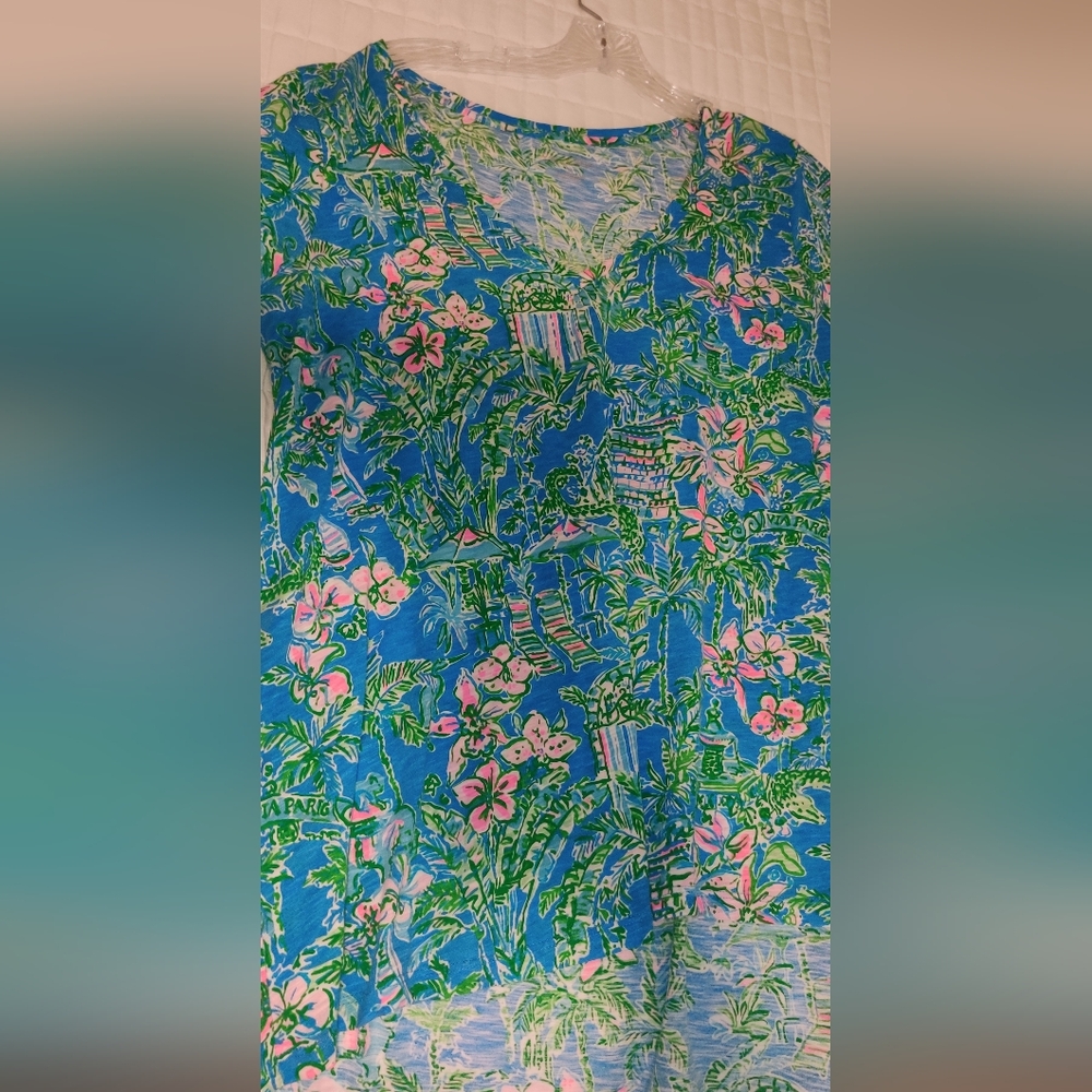 Lilly Pulitzer Tropical Print Tee T-shirt